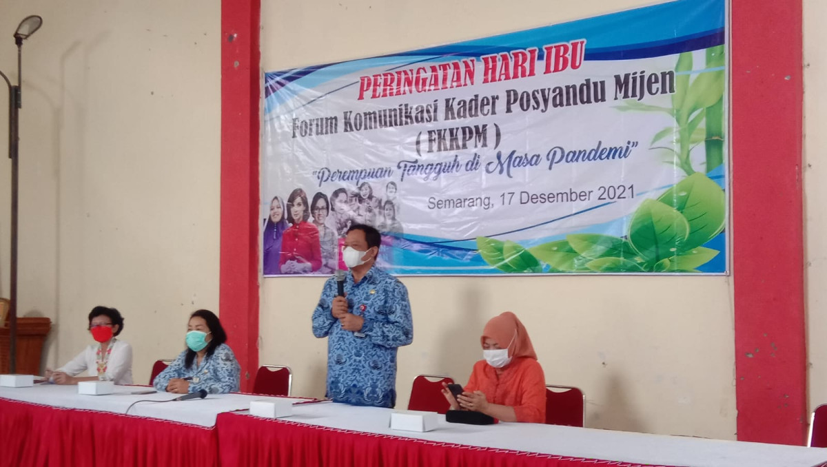 Lomba Yel - Yel Perempuan Tangguh dimasa Pandemi dalam rangka Peringatan Hari Ibu Forum Komunikasi Kader Posyandu Mijen